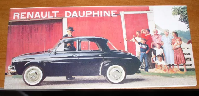 1960'S Renault Dauphine Automobile Sales Brochure