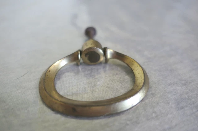 Vintage KB & Co. Brass Cabinet Dresser Sideboard Drawer Drop Pull Handle 2-1/8"