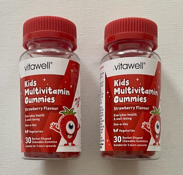 KID’S MULTIVITAMIN GUMMIES Strawberry Flavour 2 x 30 Chewable Gummies