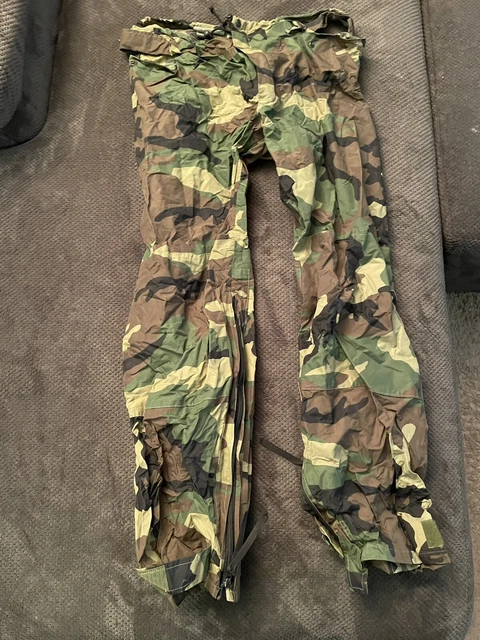 New Military Woodland Bdu Wet Weather Trousers Orc Improved Rain Pants Medium