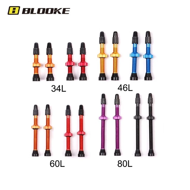 Tige de vanne PV de vélo en métal avec options multiples couleurs 34 mm/46 mm/