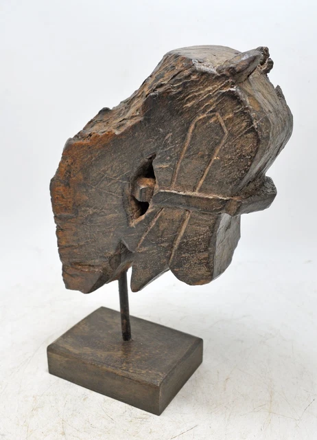 Cheval décoratif en bois de manguier sur support | Magasin de meubles rustiques – Rustic Furniture Outlet