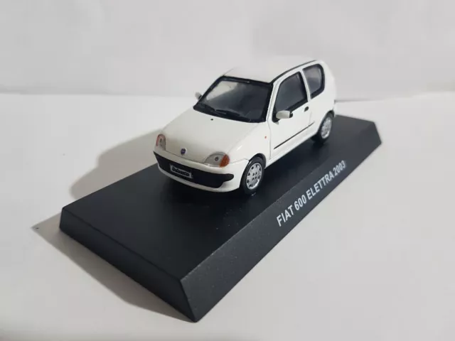 Die Cast 1:43 Modellino Fiat Seicento 600 Elettra 2003 Artigianale