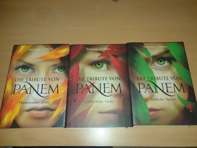 3x SUZANNE COLLINS = Die Tribute von Panem Bd 1 2 3 Spiele Liebe Flammender Zorn