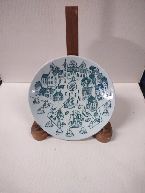 Vintage Nymolle Art Faience Hoyrup Plate Saucer Denmark Limited Edition 4006