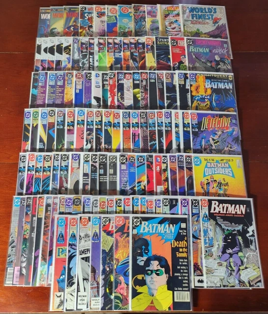 Huge Lot of 120 Batman Comic Books Vintage Detective Comics World's Finest DC