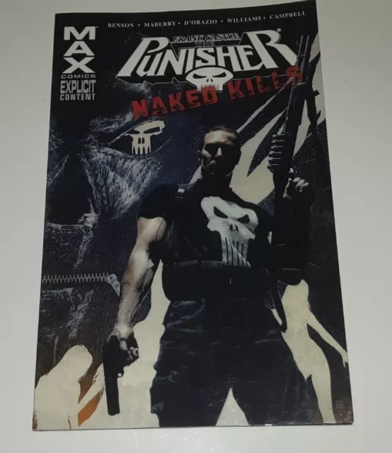 Punisher Naked Kills Graphic Novel Marvel Marvel Max 2010 1st Print Editon RARE