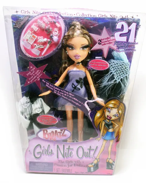 Bratz Girls Night Out YASMIN 21st Birthday Edition Doll-New in Damaged Package