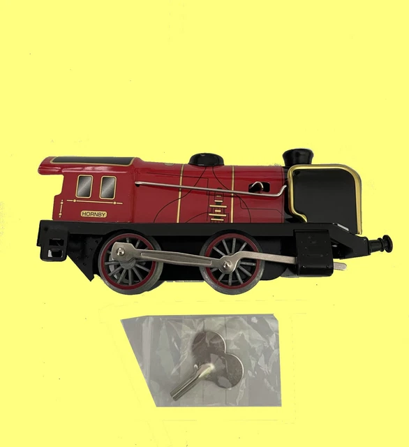 Locomotive à Vapeur Mécanique Hornby échelle O - Rouge - Avec Tender - En L'état