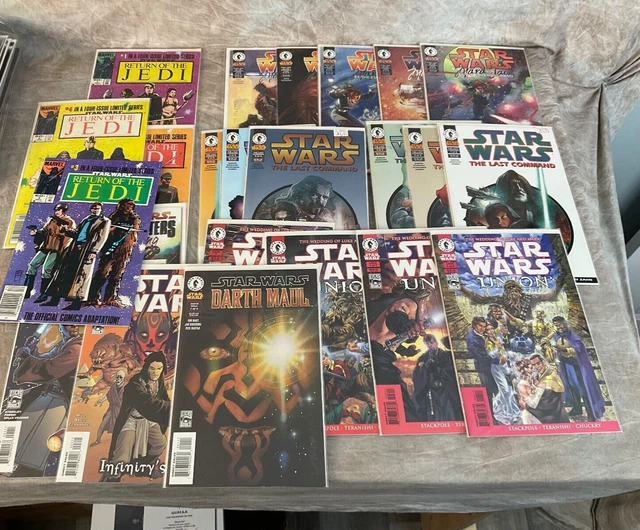 Star Wars Comic 23 lot Marvel Dark horse Mara Jade Union Last Command Maul Jedi