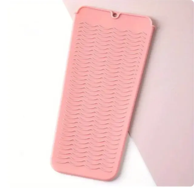 Silicone Heat Resistant Mat Pouch For Curling Iron Hair Straightener Non-sld Kt
