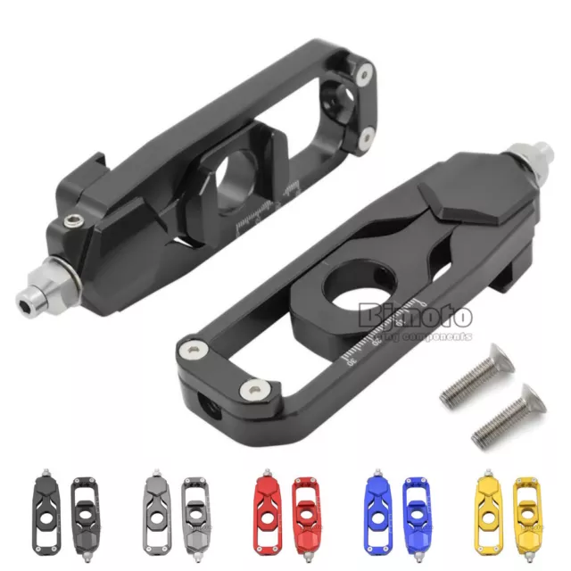 Motorcycle Chain Adjusters Tensioners Catena Kit For Yamaha MT09 FZ09 2013-2016