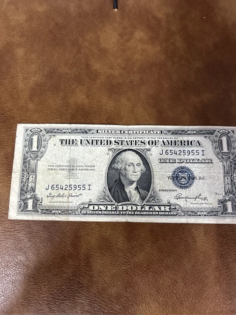 1957 And 1935E Series $1 Dollar Silver Certificate Blue Seal Note Lot Of 3
