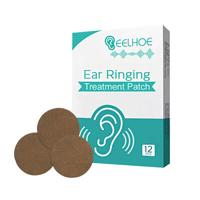 12 un. parches de alivio del tinnitus para pérdida auditiva síntomas alivio del zumbido
