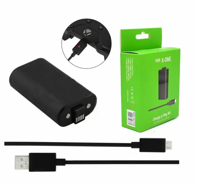 Rechargeable Battery Pack + 2.5M Lead Cable for XBOX ONE S Controller GamePad