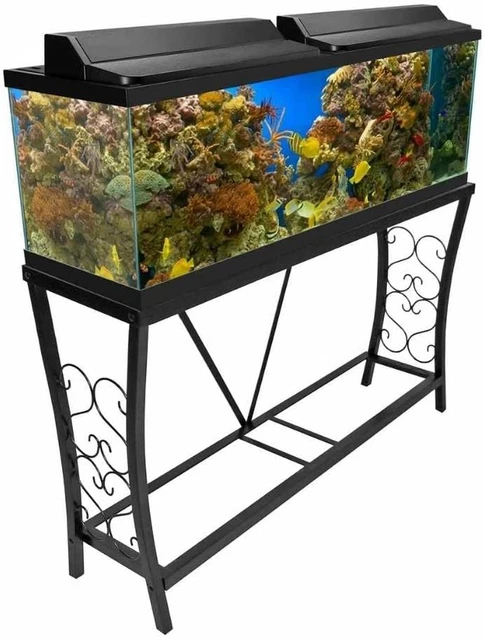 55 Gallon Metal Aquarium Stand, Black Finish (102551-AF)