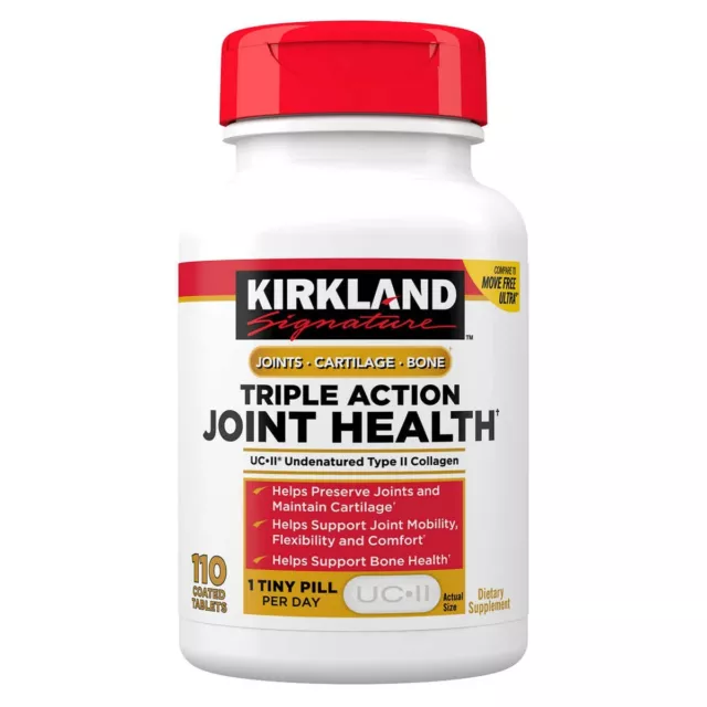 Kirkland Signature Triple Action Joint Santé, 110 Comprimés, Exp 11/24
