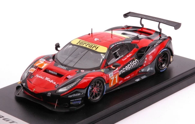 Miniature 1:43 Looksmart Ferrari 488 Gte Evo #52 Le Mans 2022 LSLM140