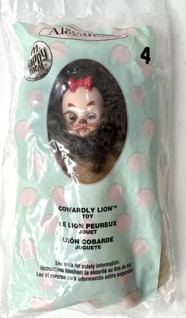 Madame Alexander COWARDLY LION #4 Wizard of Oz McDonald’s NEW SEALED 2007