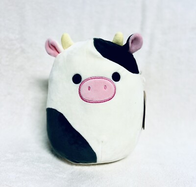 SQUISHMALLOWS 8& CONNOR Cow Pet Collection with Squeaker KellyToy Cute ...