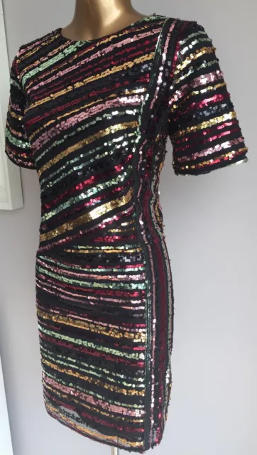 Monsoon rainbow hot sale sequin dress