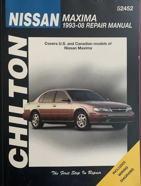 CHILTON #52452 (1993-2008) Nissan MAXIMA US/Canadian Repair Manual