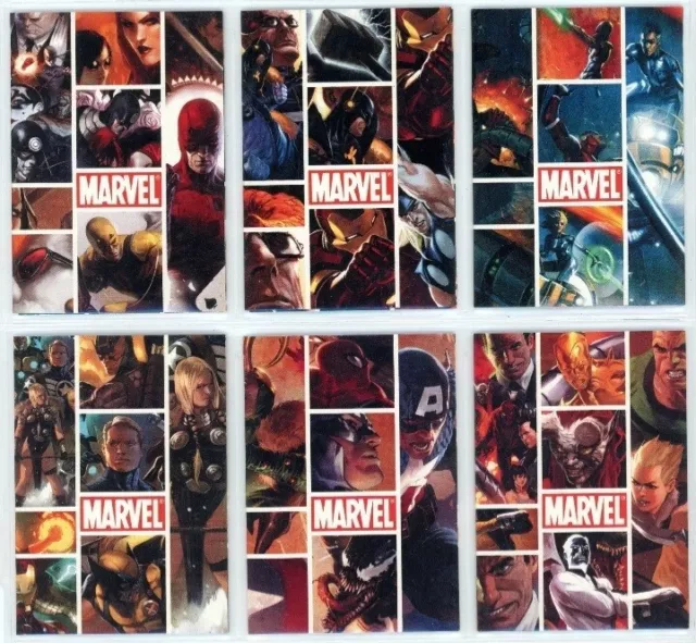 2010 Rittenhouse Marvel Heroes & Villains Trifold Posters Chase Set