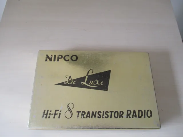 Nipco 1960's 8 transistor radio with presentation box and accessories