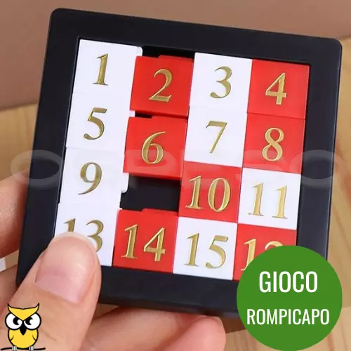 GIOCO DEL 15 In Plastica Rompicapo Matematico Logica Puzzle Giocattoli EUR  11,49 - PicClick IT