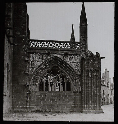 DOL CATHEDRAL SOUTH PORCH FRANCE DATED 1912 PHOTO Magic Lantern Slide