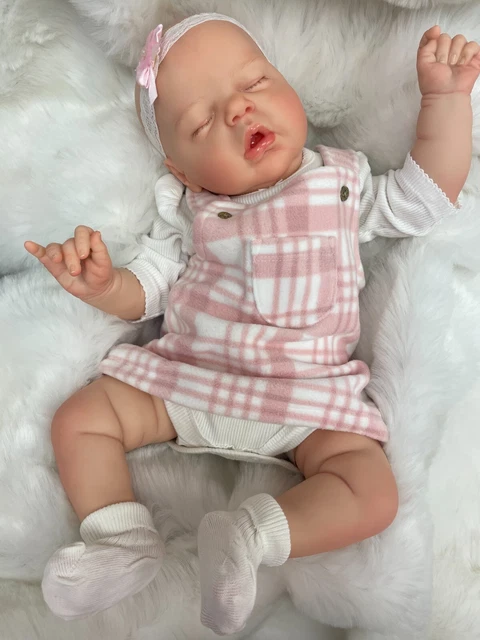 Cherish Dolls Reborn Bambola A Buon Mercato Baby Girl Katie 20" Neonato Reale Uk