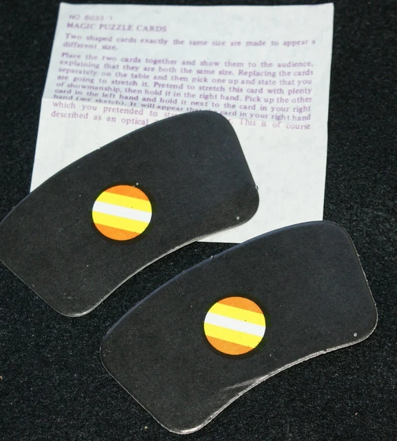 Magic Puzzle Arcs --neat vintage (circa 1980's) Boomerang measuring trick   TMGS