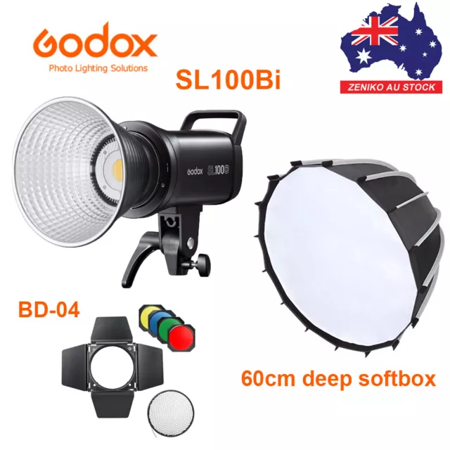 Godox SL100Bi 100W LED Video Light Bowen Mount with High quality Softbox,BD-04
