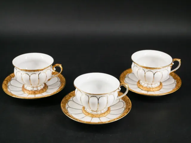 Meissen X Form Mokkatasse Gold Top Zustand Kaffee Leuteritz Espresso Prunkteller