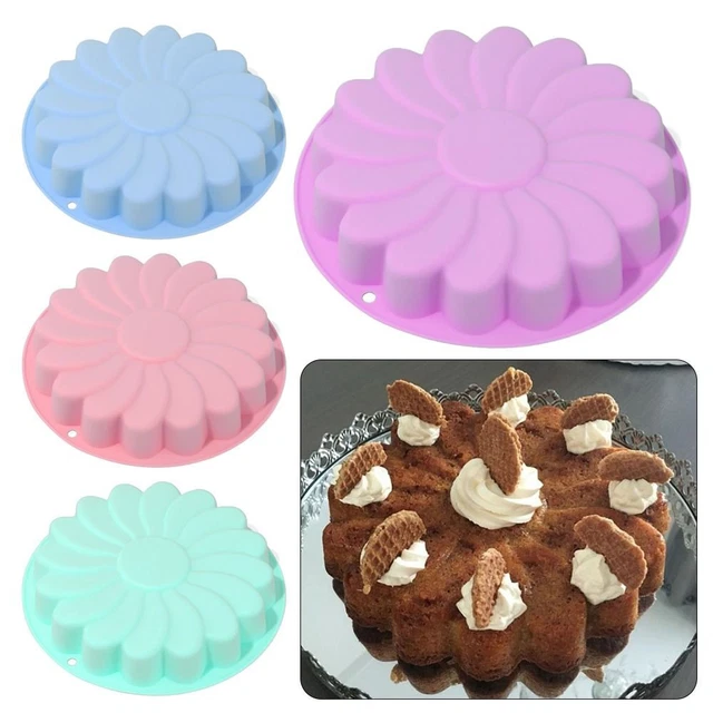 Herramienta de cocina decoración molde de caramelos molde de girasol moldes de chocolate sartén de silicona