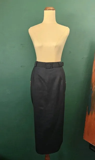 Toronto Melbourne Vintage Wool Blend High Waist Skirt