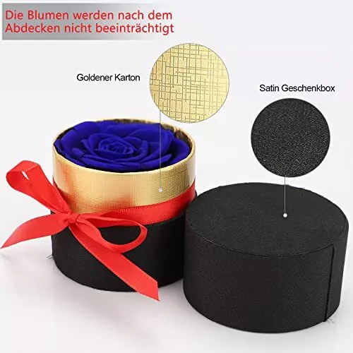 Ewige echte Rosen Rosenbox Geschenk für Mama Frau Freundin Frauen Valentinstag