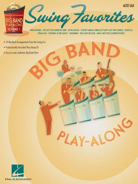 Swing Favorites Alto Sax Big Band Play-Along Book and CD NEW 007011313