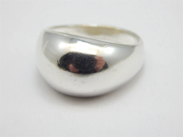 Simple Sterling Silver 925 High Polish Dome Band Ring Size: 5.75 * Lgf