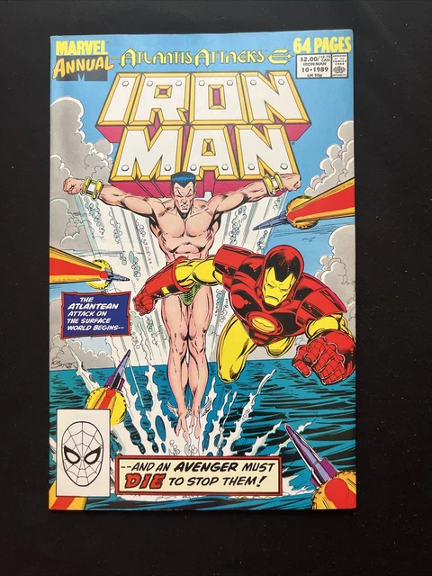 Iron Man Annual  #10 Atlantis Attacks Marvel Comics 1989 Avengers COMB SHIPPING