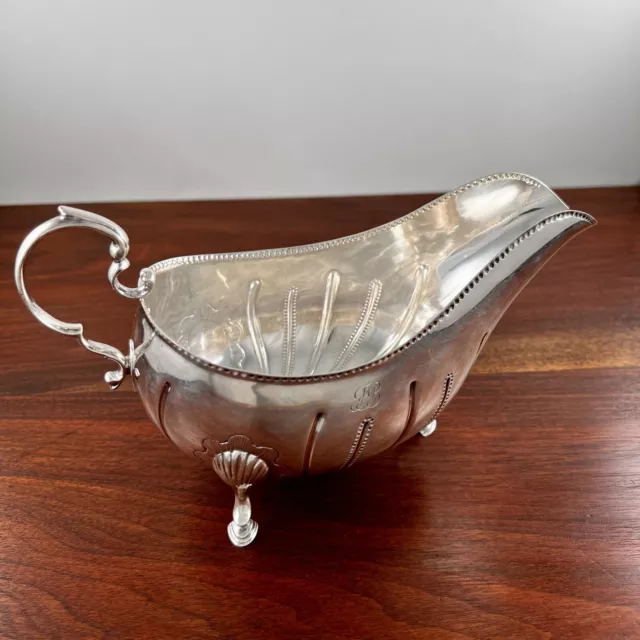Lionel Crichton Irish Sterling Silver Sauceboat Georgian 1760S Reproduction