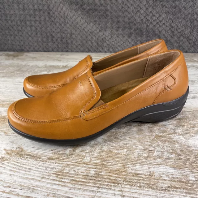 HOTTER ENVY LADIES Brown Leather Slip On Comfort Loafers UK 4 EU 37 STD VGC 18.02 PicClick UK