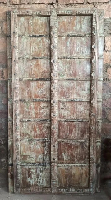 Antique Door, Barn Doors, Rustic Teak Wooden Door, Exterior Door, Rustic Ranch