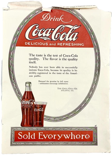 1955 COCA-COLA SODA Coke Sexy Woman Man Drink Refreshing Vintage Print ...