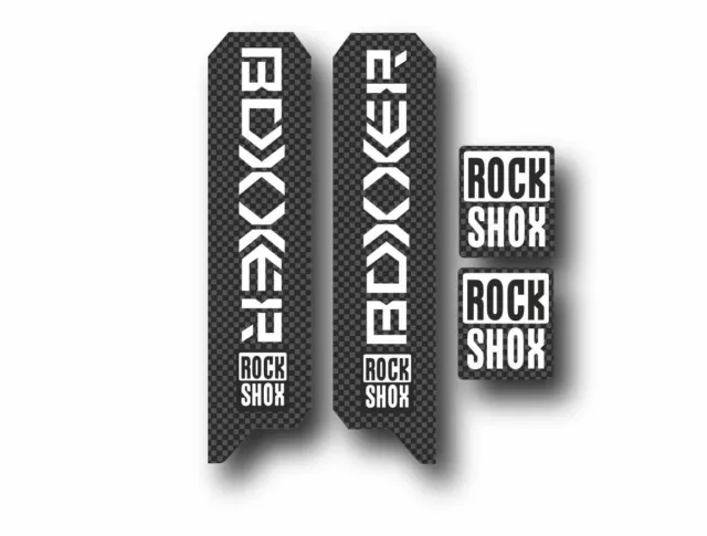 Rock Shox Boxxer Mountain Bike Cycling Decal Kit Sticker Adhesive Carbon