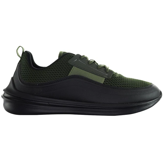 HENLEYS SALENDINE LACE UP Grey Synthetic Mens Running Trainers