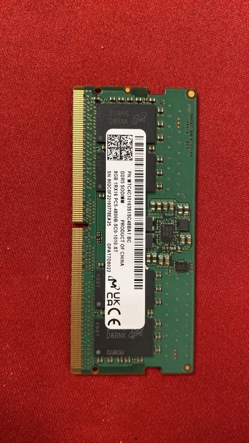8GB DDR5 4800MHZ SODIMM Micron EUR 49,99 - PicClick ES