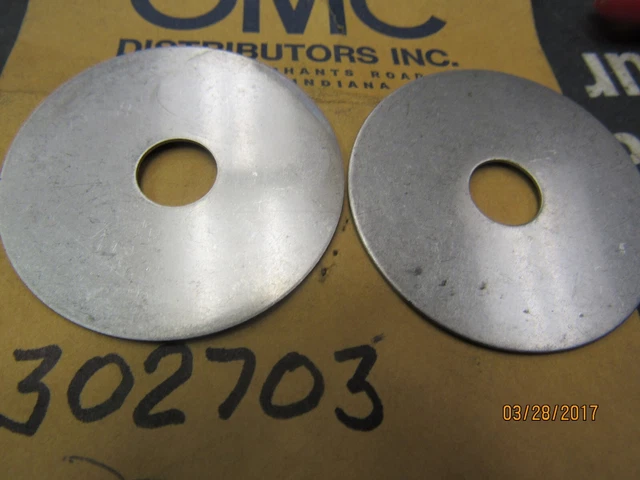 2 New  Omc Oem  Johnson Evinrude Washers 302703