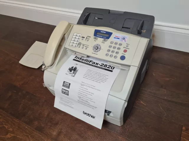 Brother IntelliFAX 2820 Laser Fax Machine and Copier Working