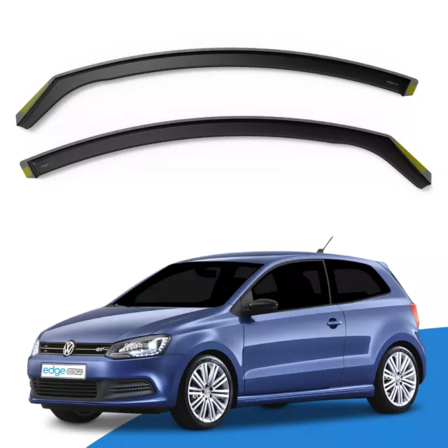 VW Polo MK5 6R/6C 2009-2017 3 Door Hatchback Wind Deflectors 2pc Edgevisors